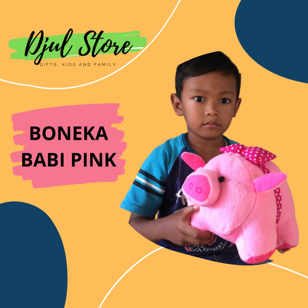 BONEKA BABI LUCU 30CM