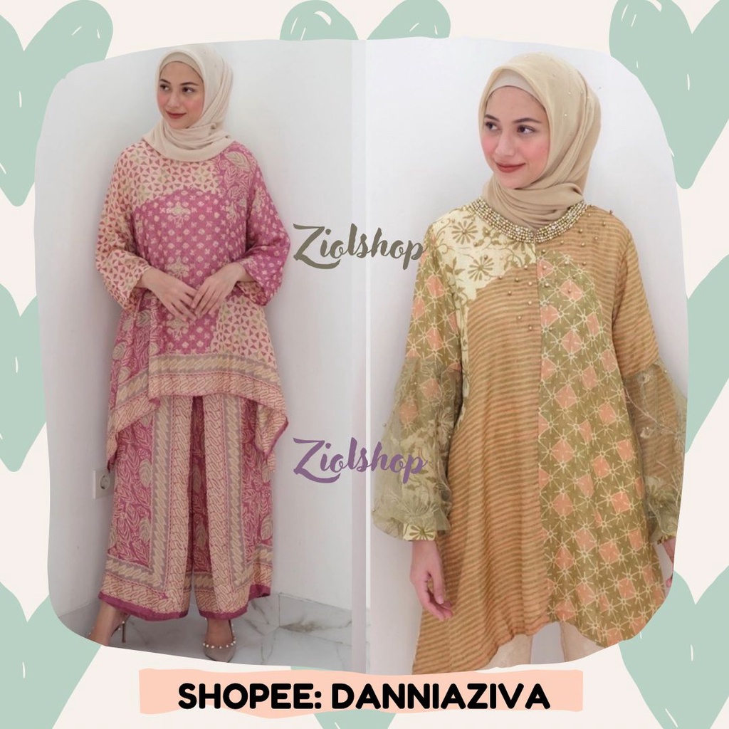 Almira Blouse Sarah The label Nameer Basic Set Celana Kulot Sarah The Label