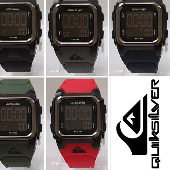 ☟ Jam Tangan Pria Quiksilver Digital Segi Kotak ♝
