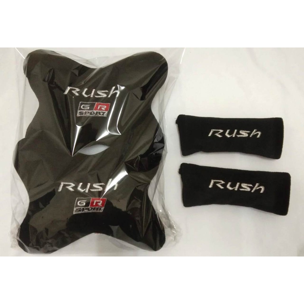 Aksesoris Bantal Mobil Toyota All New Rush GR Sport 2 in 1 sandaran kepala headrest