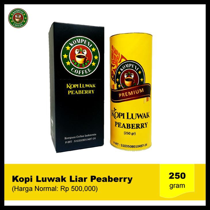 

KOPI LUWAK LIAR PEABERRY (KOPI LANANG / KOPI JANTAN) - BIJI