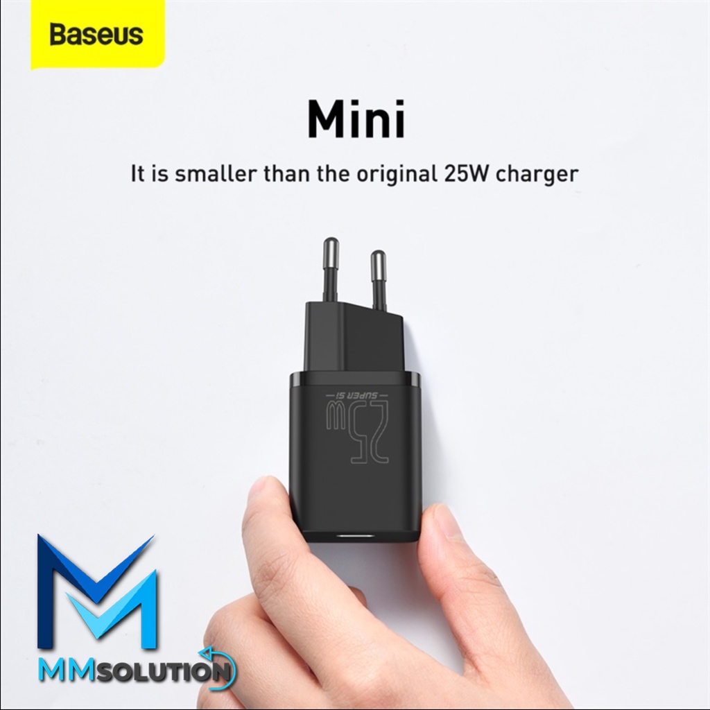 Kepala Charger Type C PD BASEUS Quick Charger 25W Super Si ORIGINAL