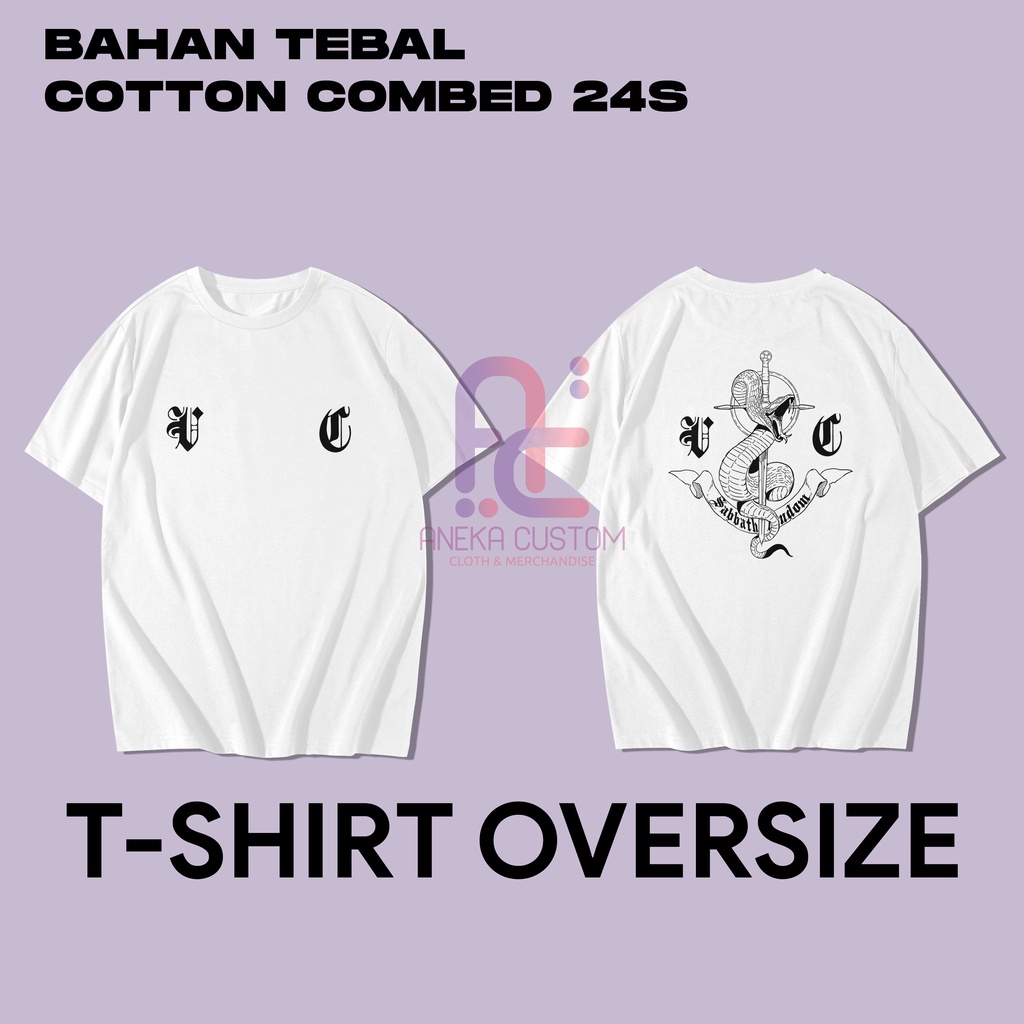 Kaos Oversize Sabbath Crew Cotton Combed 24s (bahan tebal) Pria Wanita