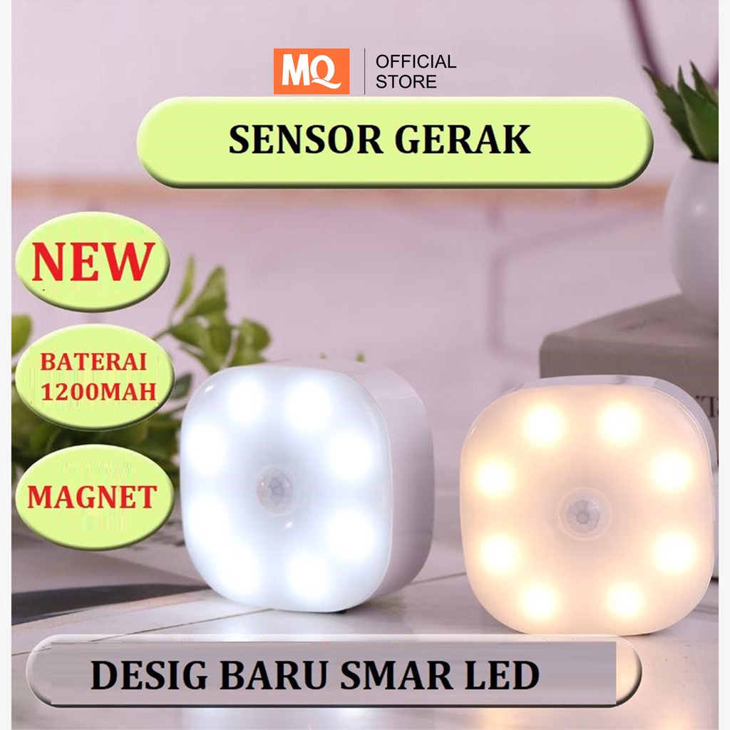 MQ Touching LED Night Light USB Charging Stepless Dimming Magnetic Smart Night Lamp lampu tidur