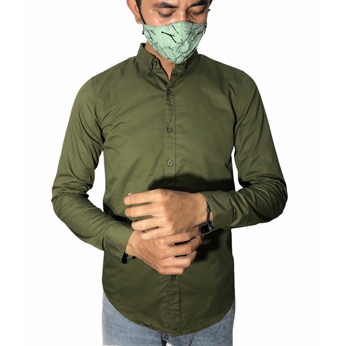 Kemeja Krah Splash Original Olive