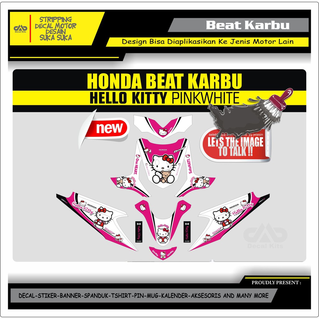 Decal Full Body Beat Karbu HELLO KITTY PINK
