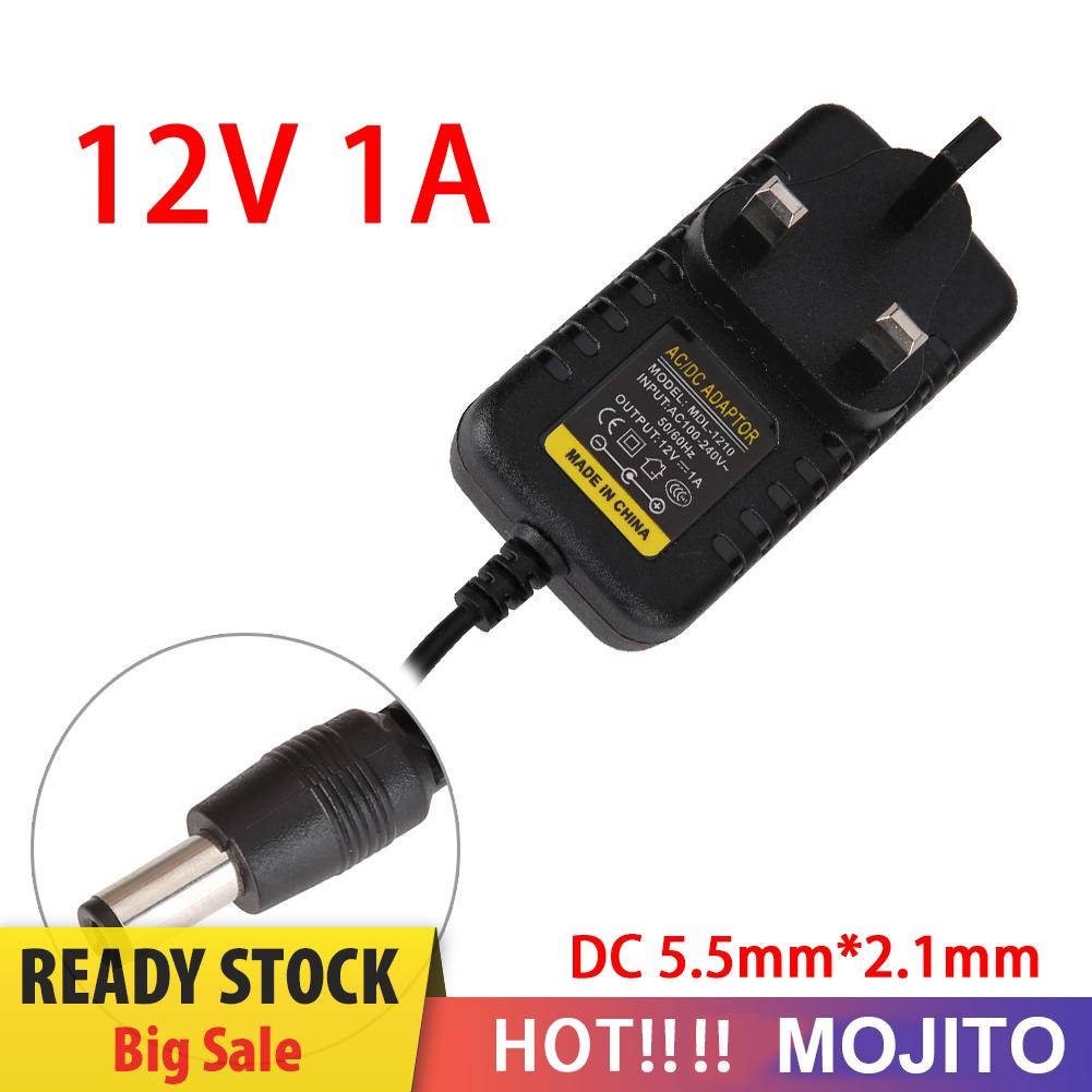 MOJITO AC to DC 5.5mm*2.1mm 5.5mm*2.5mm 12V 1A Switching Power Supply Adapter