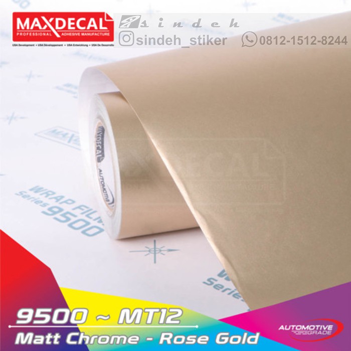 STICKER MAX DECAL MATT CHROME ROSE GOLD STIKER MOBIL WRAPPING PREMIUM