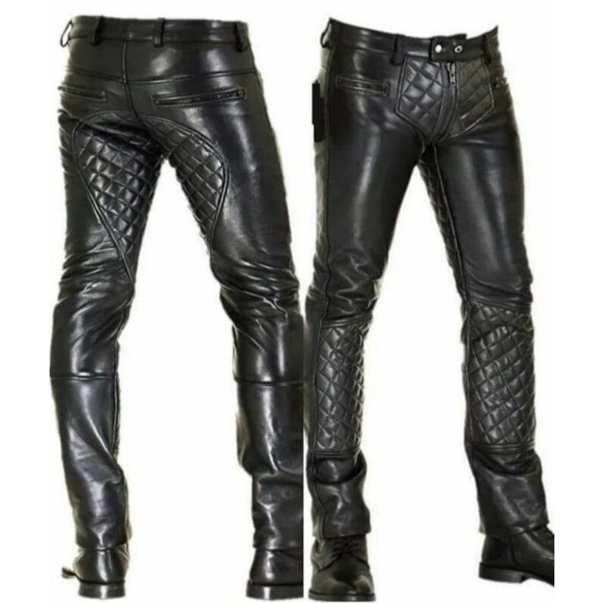 KLU celana kulit asli