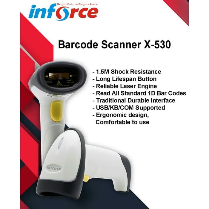 BARCODE SCAN INFORCE X-530 LASER USB AUTO