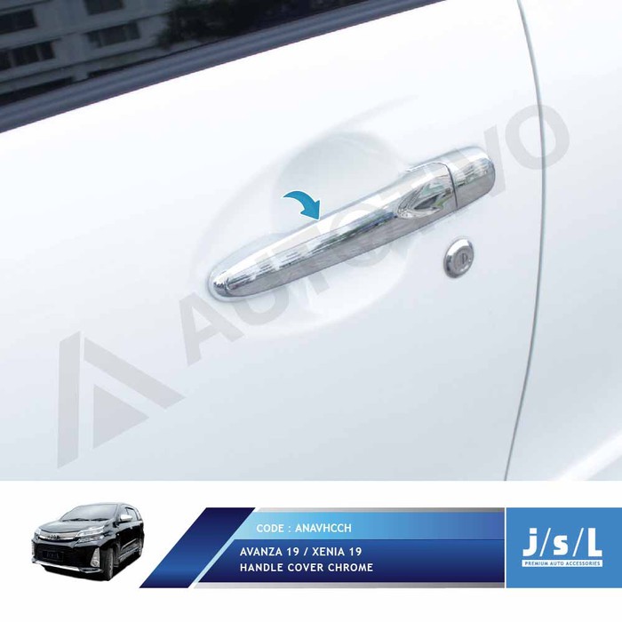 JSL Cover Pintu Avanza Xenia 2019 Handle Standard Chrome