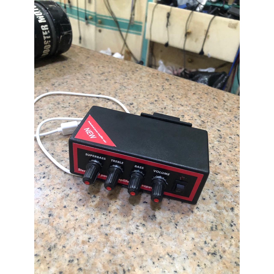 Terjangkau Power Amplifier  No 13 Mini Bluetooth Stereo power audio Ampli mini