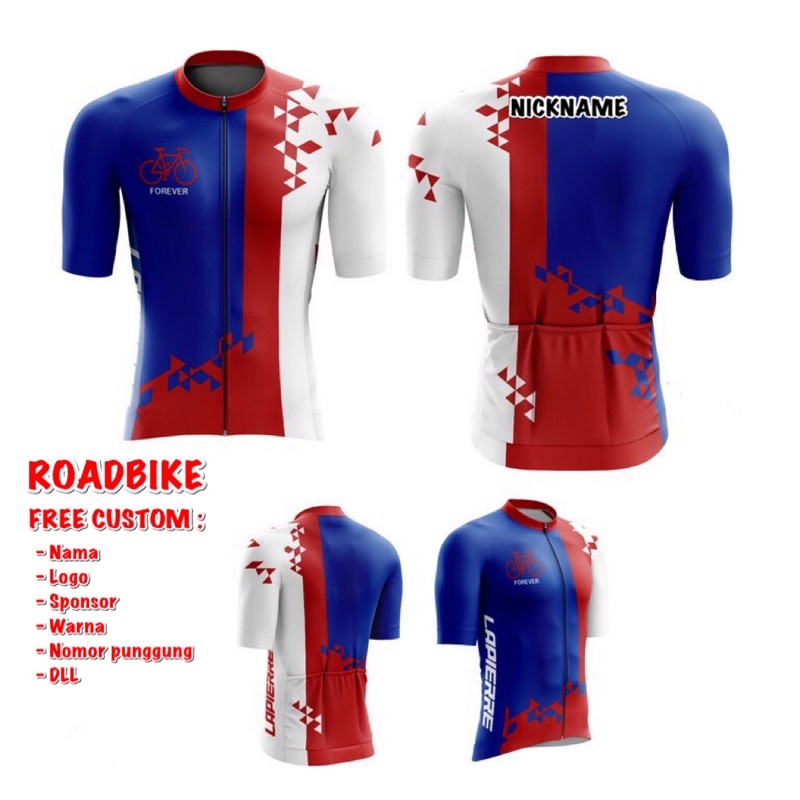 jersey sepeda - jersey sepeda roadbike - Jersey Roadbike - Jersey sepeda Satuan - Printing - GOWES
