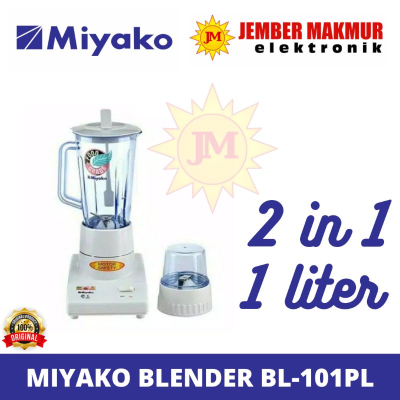 BLENDER MIYAKO BL 301 101 PL White Blender miyako 2 in 1 MIYAKO blender miyako belender miyako plastik