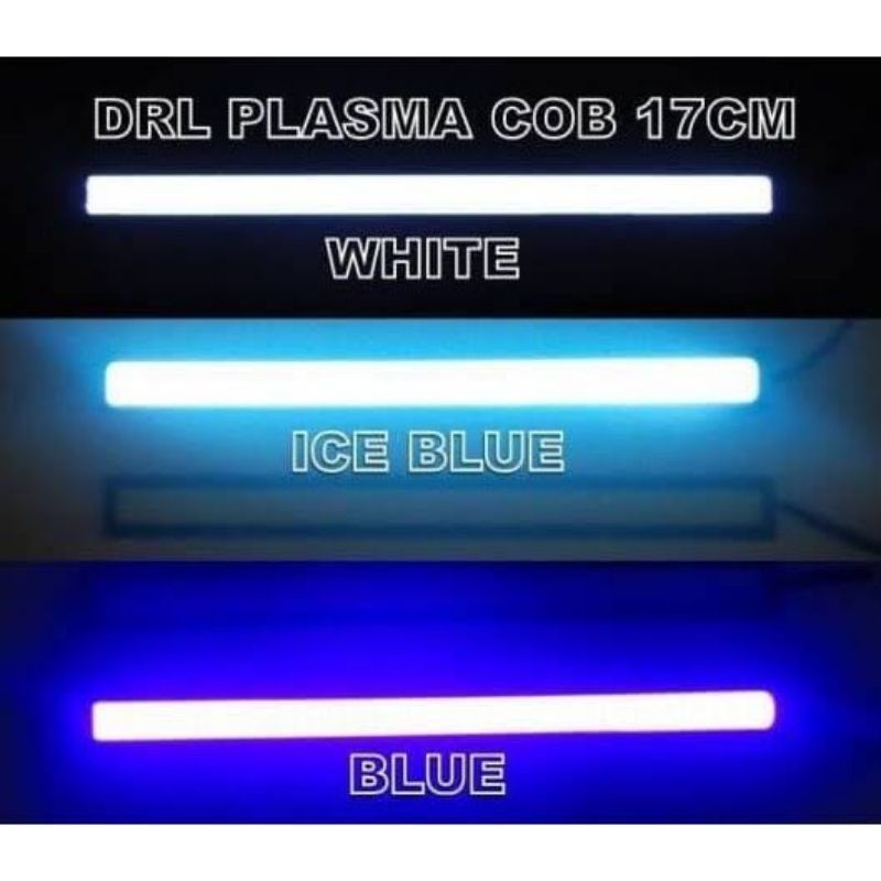 LED DRL 17 CM (putih,biru,ice blue) ISI  2 PCS