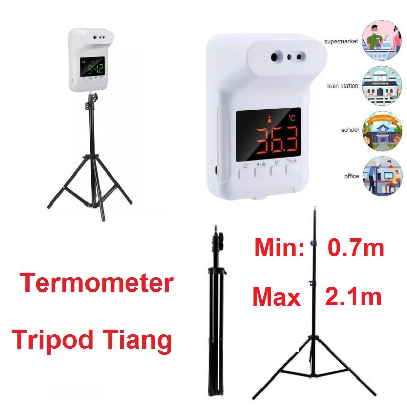 Termometer Infrared Non-kontak K3X Stand Tripod 2.1 M Dinding Stand Termometer Mounted Smart K3 Pro