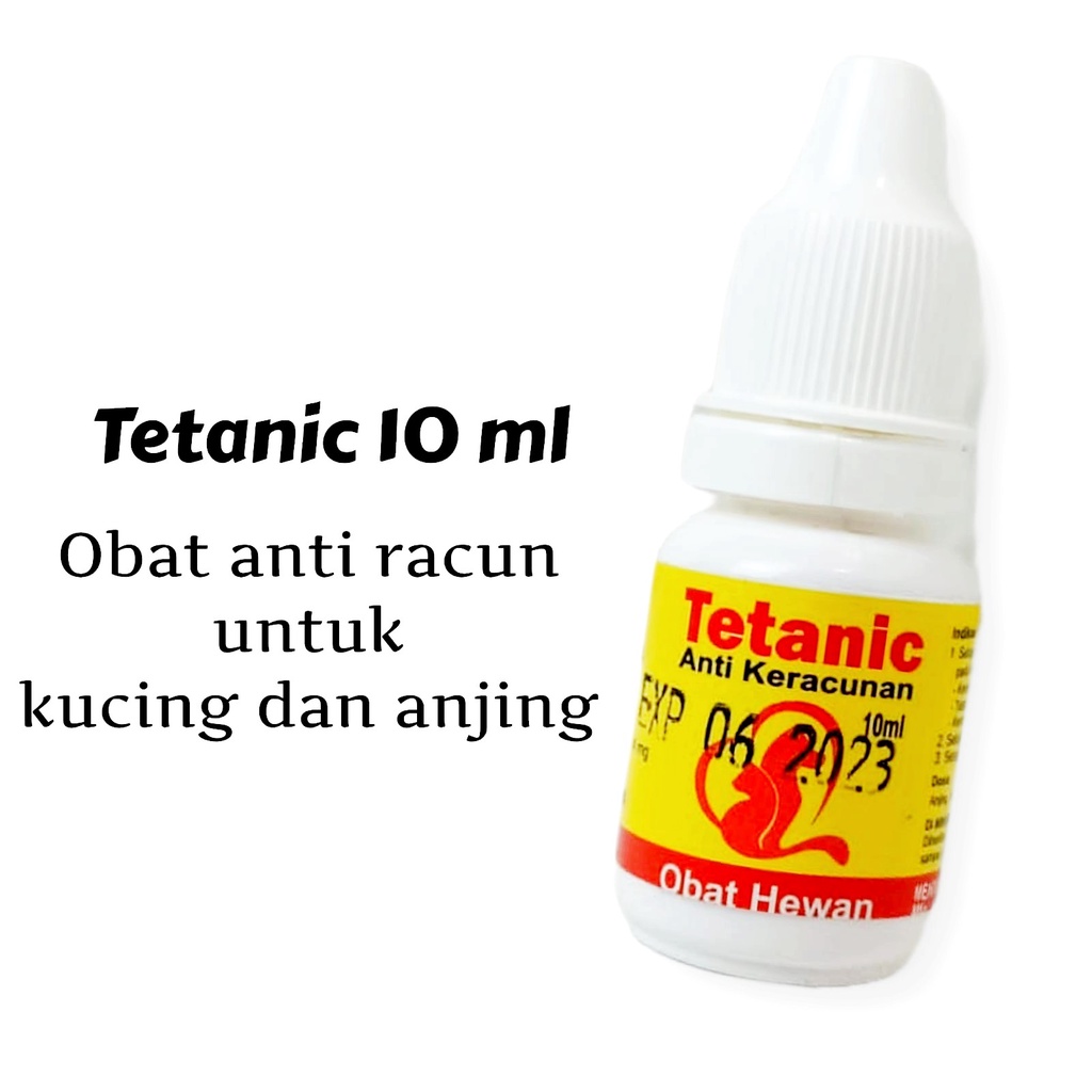 Tetanic 10 ML / Obat Anti Racun Kucing &amp; Anjing Murah