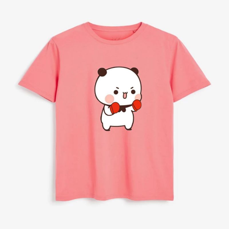 Kaos Anak Costum Gambar Panda Boxing Kaos Anak Distro Unisex Untuk Anak Usia 2 sampai 10tahun