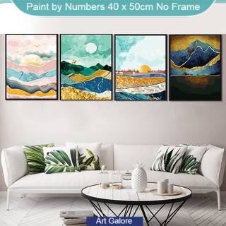 

Ready stock Canvas paint unframed DIY Oil Canvas Paint By Number Sunrise 40 x 50cm [Ready Jkt]