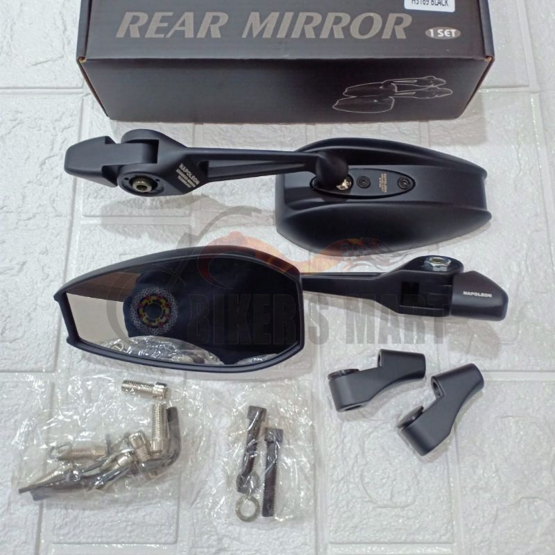 SPION NAPOLEON HITAM MOTOR NMAX AEROX LEXI ADV VARIO NEW Universal spion motor