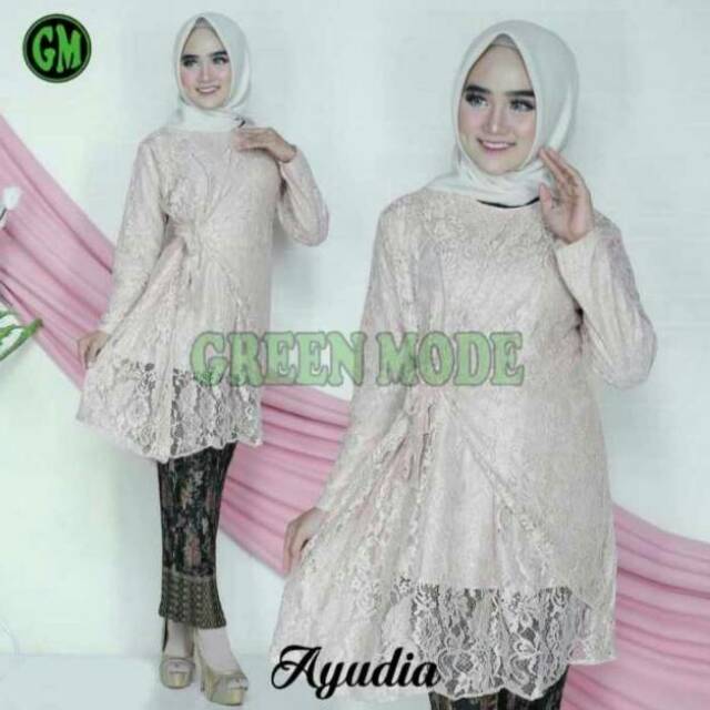 Setelan tunik Ayudia (tunik + rok plisket)
