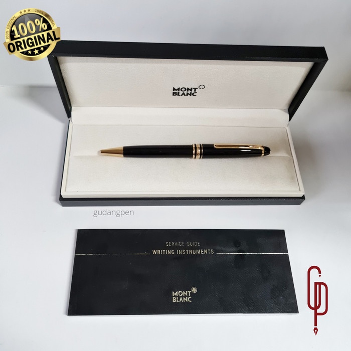

Pulpen - Montblanc Meisterstuck Classique Bp 164 Black With Gold Trim