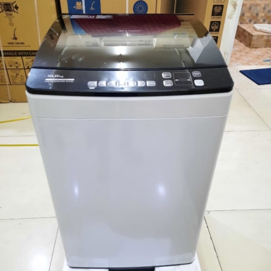 Top Loading SHARP ESM1000TGG / Mesin Cuci Sharp 10KG ESM 1000TGG