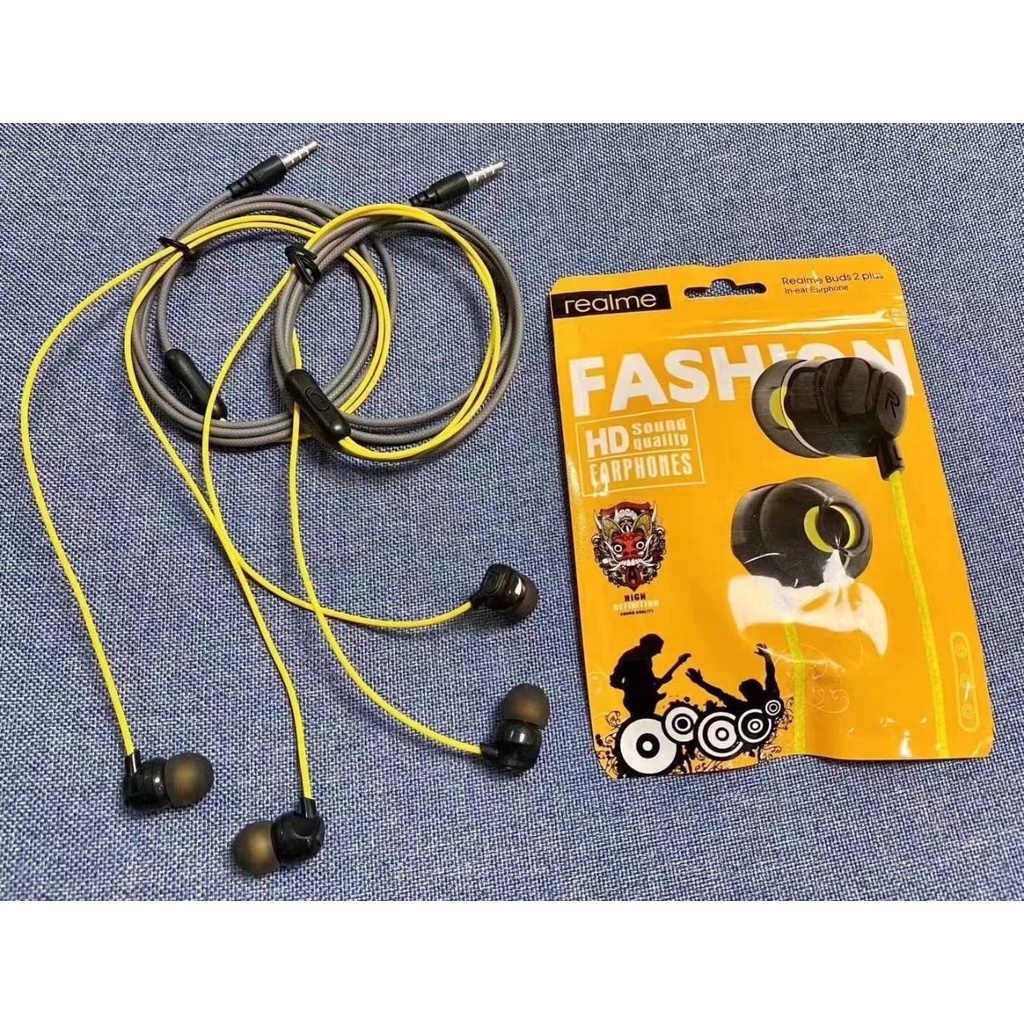 Headset Realme R50 Buds 2Plus Bass / Earphone Hansfree HF Realme R50 Plus