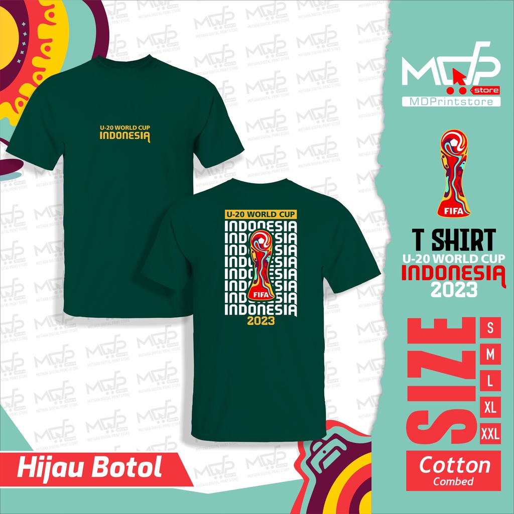 KAOS PIALA DUNIA U20 E TSHIRT WORLD CUP U20 BAJU BOLA MDPRINTSTORE
