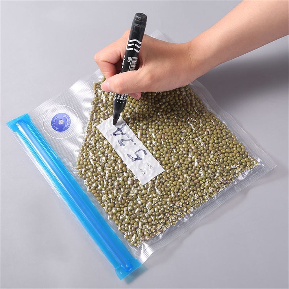 【COD Tangding】Can Reuse Food Vacuum Bag Kitchen Storage Air Vacuum Compressed Bag Organizer with Transparent Sealed Storage