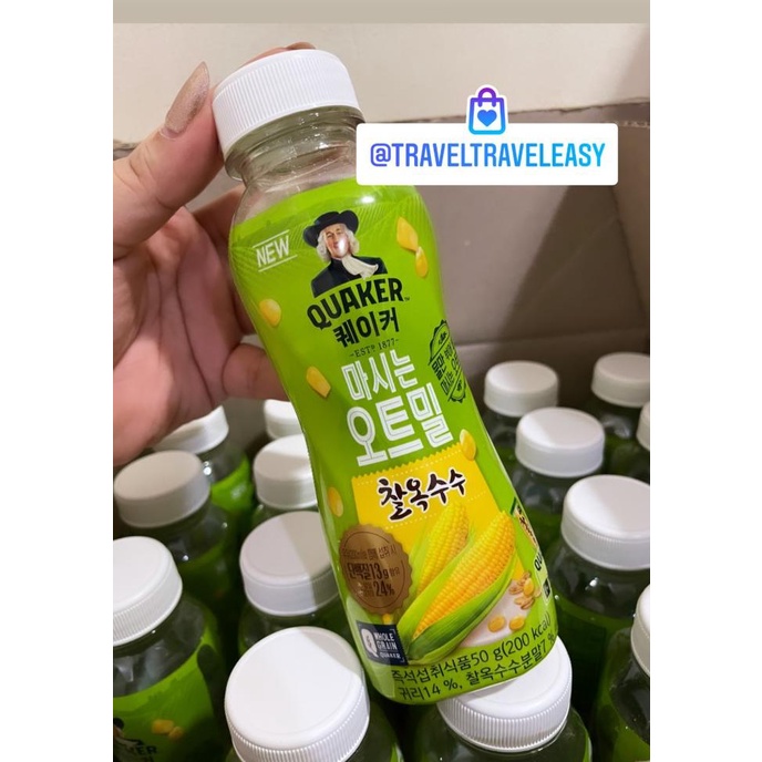 

Quaker Oat Drink Shake Drink Minuman Oatmeal Korea Corn Rasa Jagung
