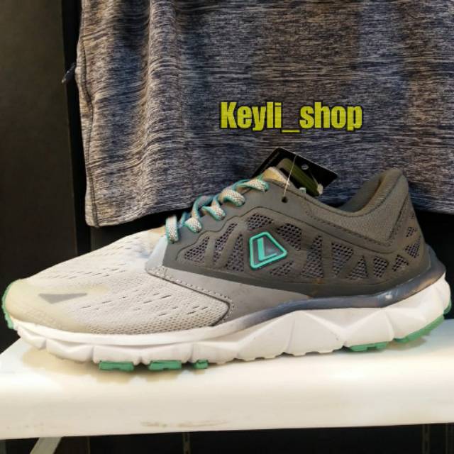 Sepatu League Volans Evo M Grey Running Shoes Cowo Sneakers Pria Abuabu Original Murah Promo Diskon