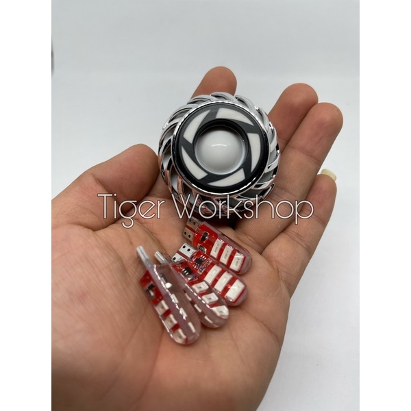 Paket Lampu Motor Lampu Stop Projie Running Plus 4pcs Sen Jelly Kedip/Flash-Merah