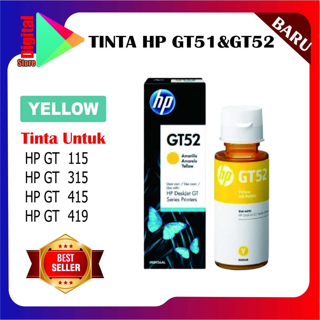 Tinta Printer HP GT-51 GT-52 HP Ink Tank 115 310 315 410 415 319 419 311 316 318 411 412 415 416 418 PREMIUM (COMPATIBLE)