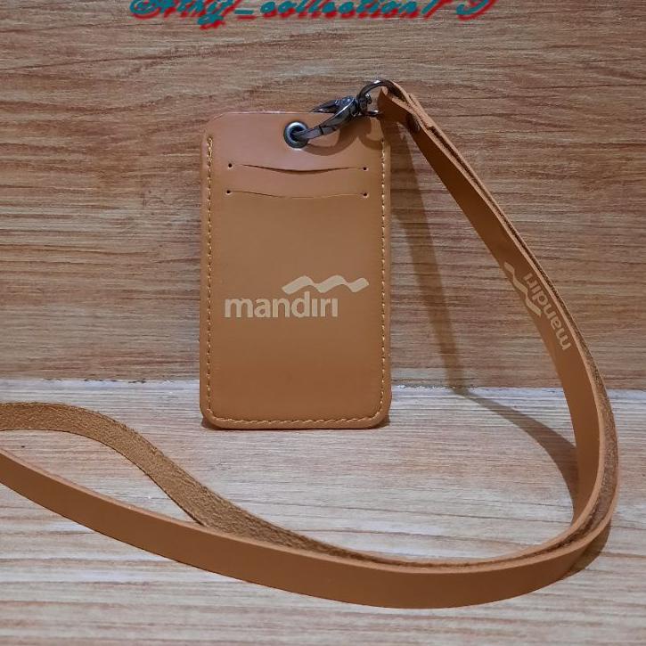 

Pasti Laris ✼ Tempat Id Card Mandiri Kulit Holder Id Card Kulit Mandiri Kalung***