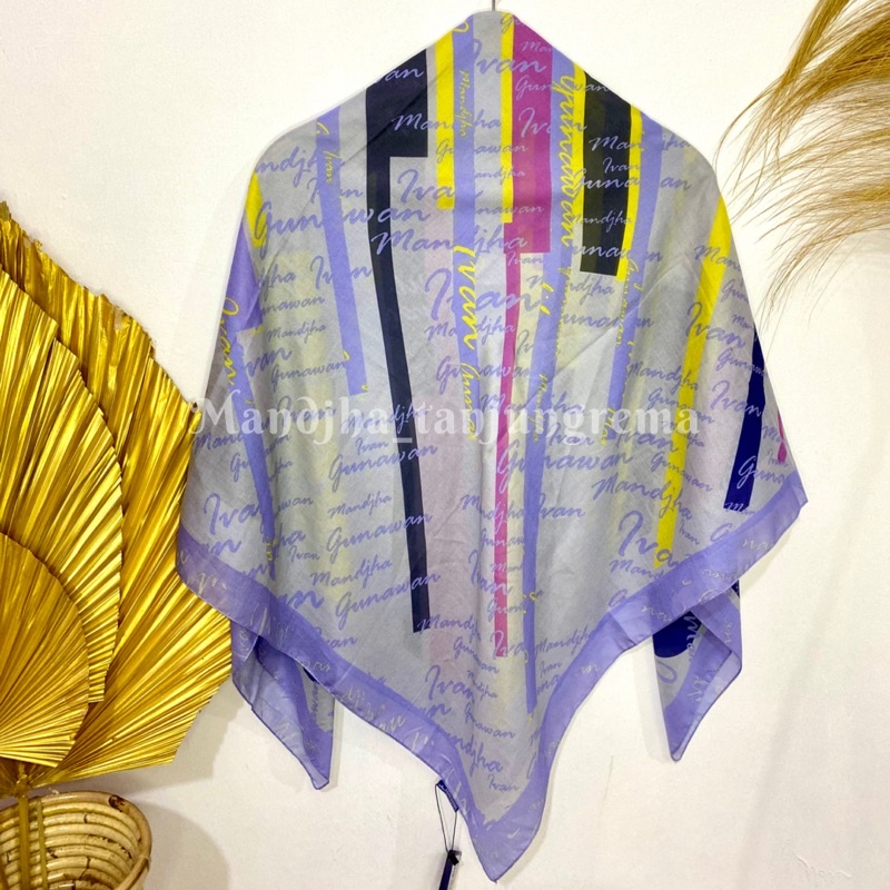 Mandjha Scarf Voal Hijab Wanita by Ivan Gunawan Series Happy Day Lilac
