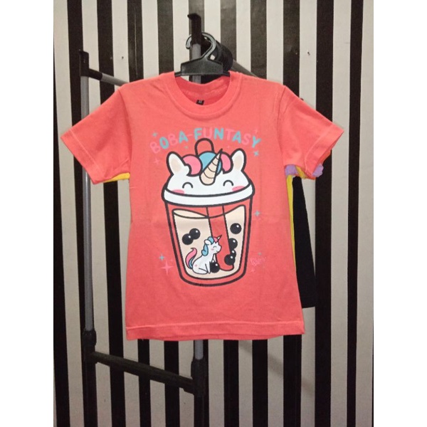 BAJU ANAK CEWE MOTIF BOBA WARNA ORANGE
