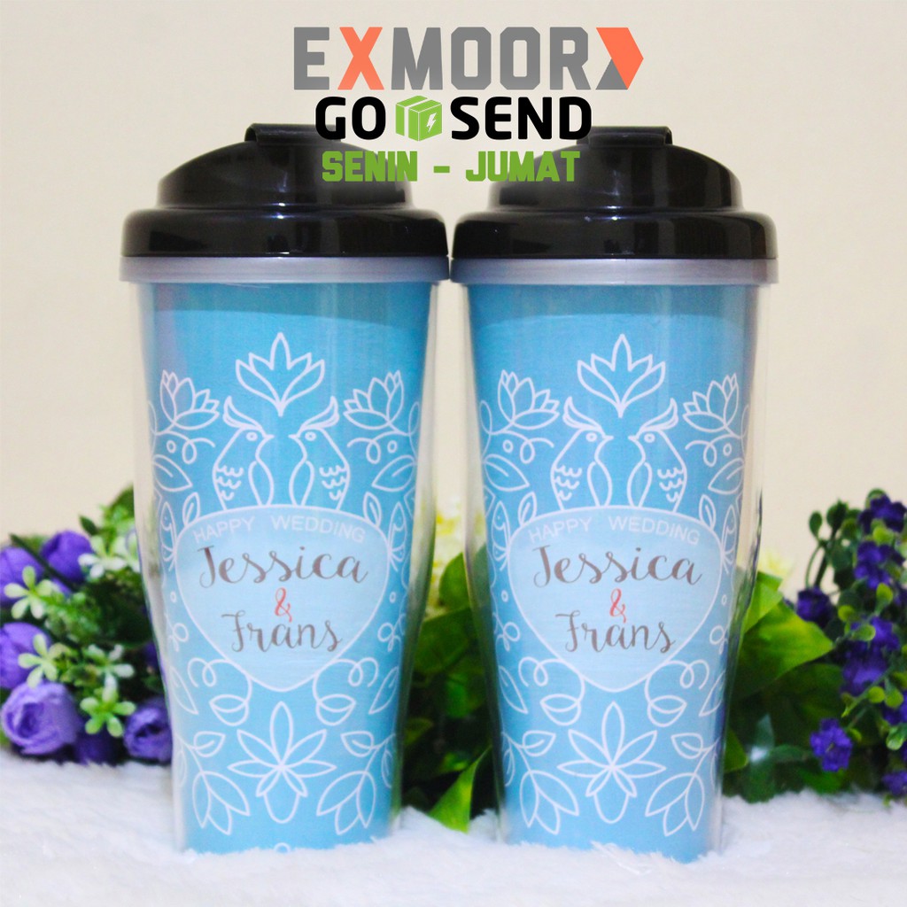 Tumbler Bird Couple Kado Pernikahan