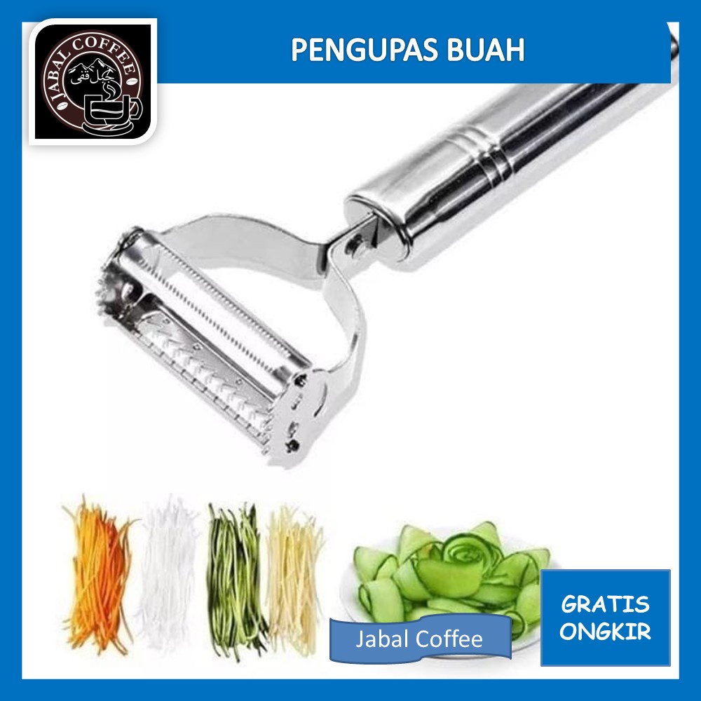 Parutan 2 In 1 Stainless Steel / Pisau Pengupas Kulit Buah