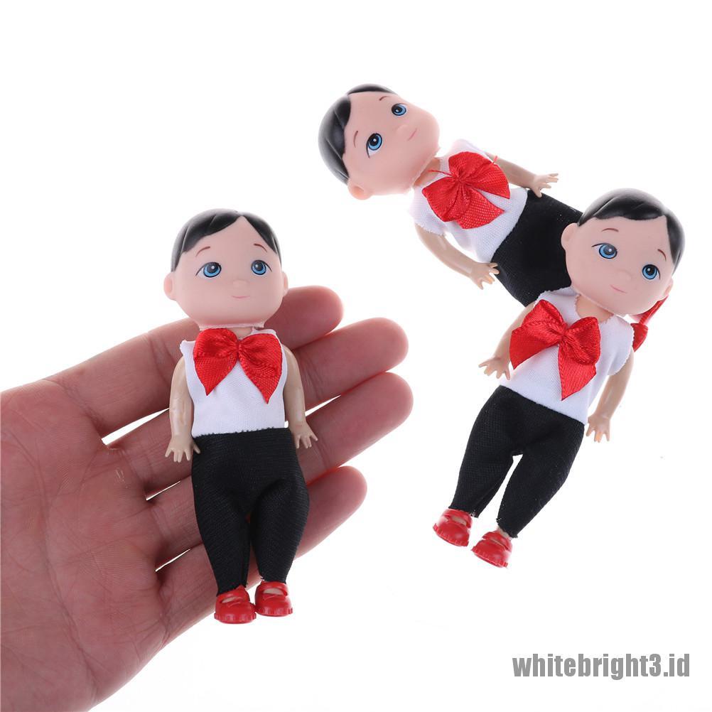 (white3) Mainan Boneka Barbie baby boy Ukuran 10cm