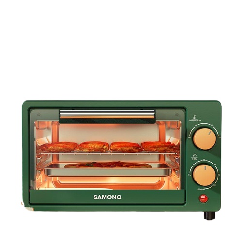 Samono Oven Listrik Mini Microwave Elektrik 12 Liter - Kontrol Timer Pemanas Tabung Ganda Oven Multifungsi - Tutup Kaca