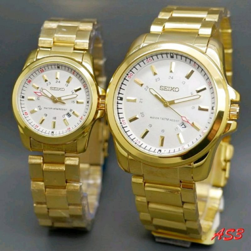 JAM TANGAN COUPLE SEIKO 5 PASANGAN JAM TANGAN STAINLESS BISA COD COUPLE SET