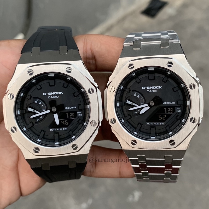 JAM G-SHOCK ORIGINAL GA2100 SILVER BLACK