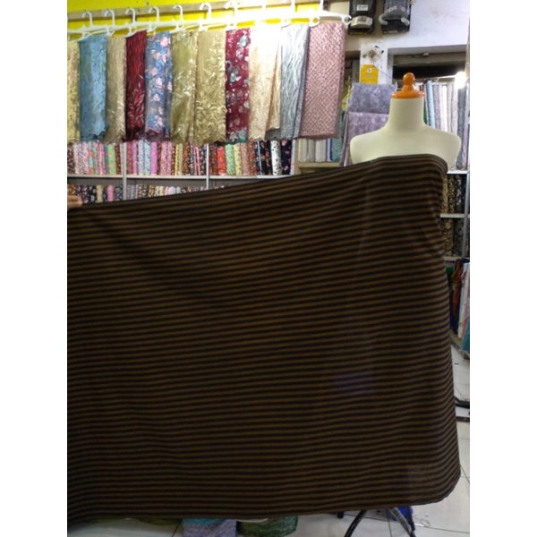 kain batik katun motif lurik