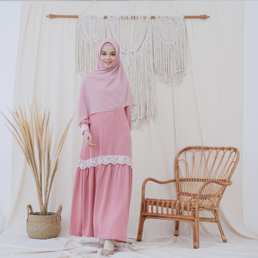Giets - gamis syari renda - yumna dress
