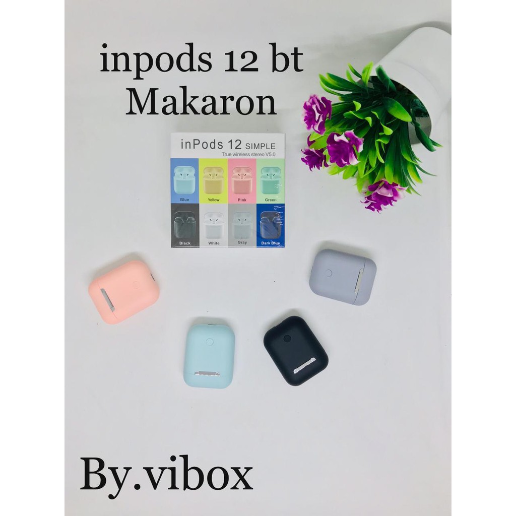 Inpods i12 Pro bluetooth wireless inpods i12 original Macaron Earphone Android IOS Bluetooth