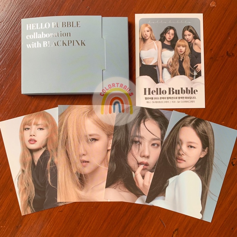Blackpink Mise En Scene Hello Bubble Photocard PC Jennie Lisa Rose Jisoo