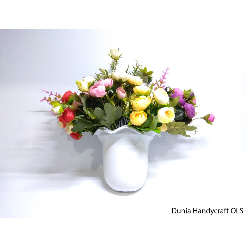 Vas - Pot Dinding Ombak Hias Dekorasi - Pajangan Unik Rumah