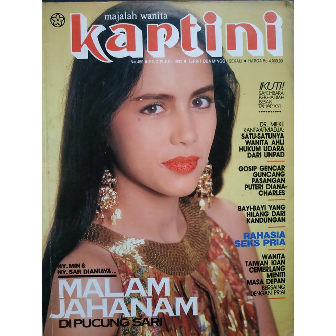 Majalah Kartini No. 460 Tahun 1992 (Artikel Charles & Diana, Sepultura, Madonna)