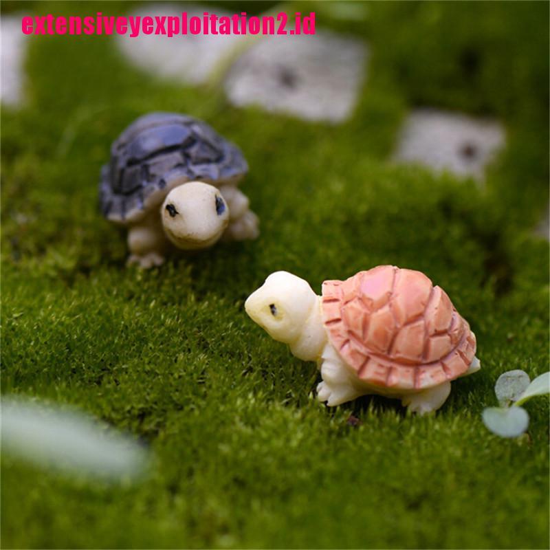 &lt; E2id &amp; &gt; 10pcs Miniatur Kura-Kura Untuk Dekorasi Rumah Boneka